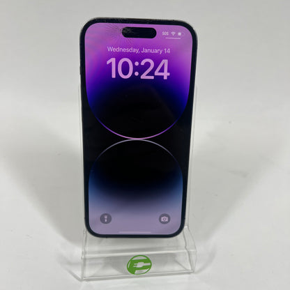 Broken Unlocked Apple iPhone 14 Pro 256GB 18.6.2 MQ1D3LL/A Cracked Screen