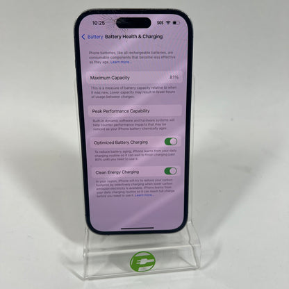 Broken Unlocked Apple iPhone 14 Pro 256GB 18.6.2 MQ1D3LL/A Cracked Screen