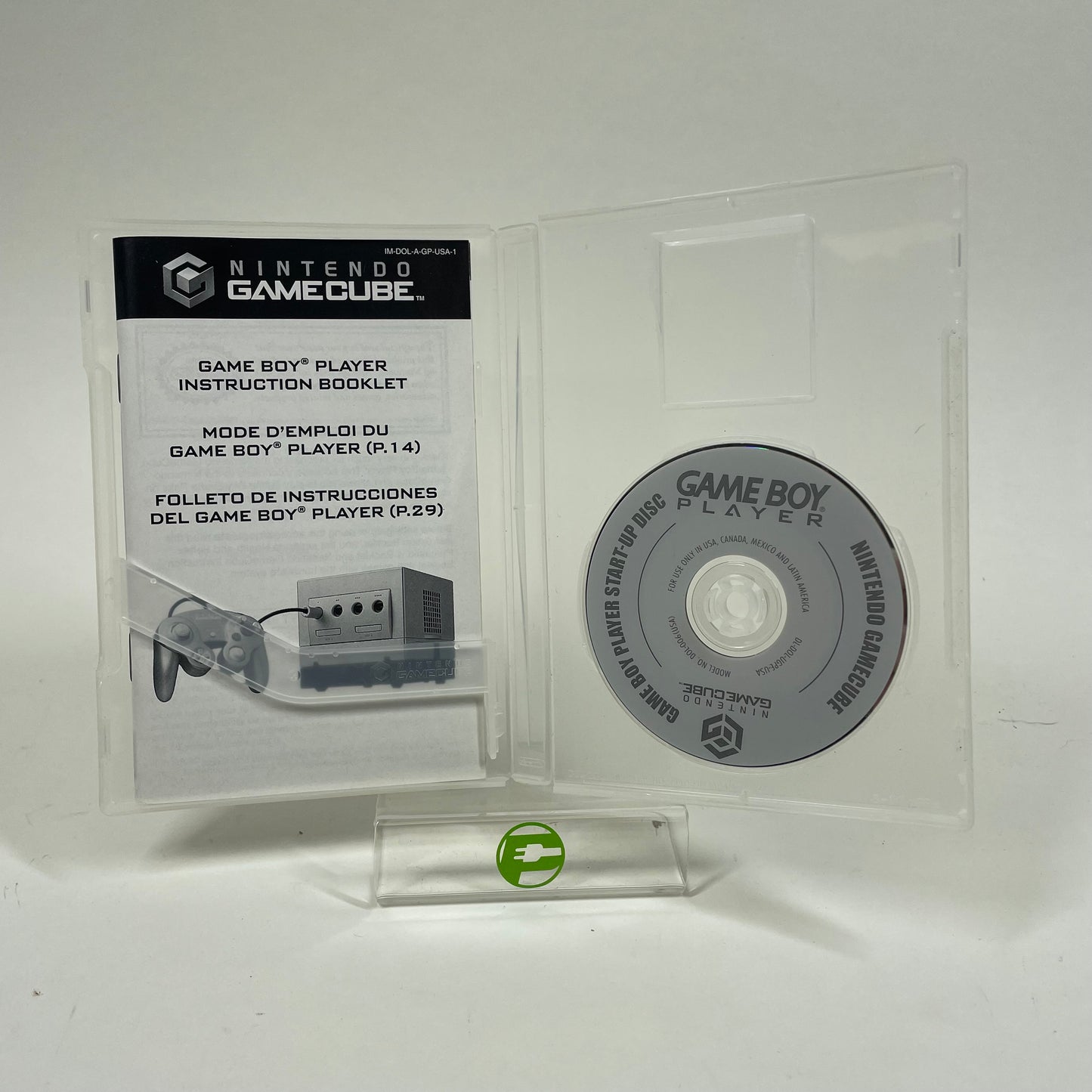 Nintendo Game Boy Player Black DOL-017 + Startup Disc and Manual